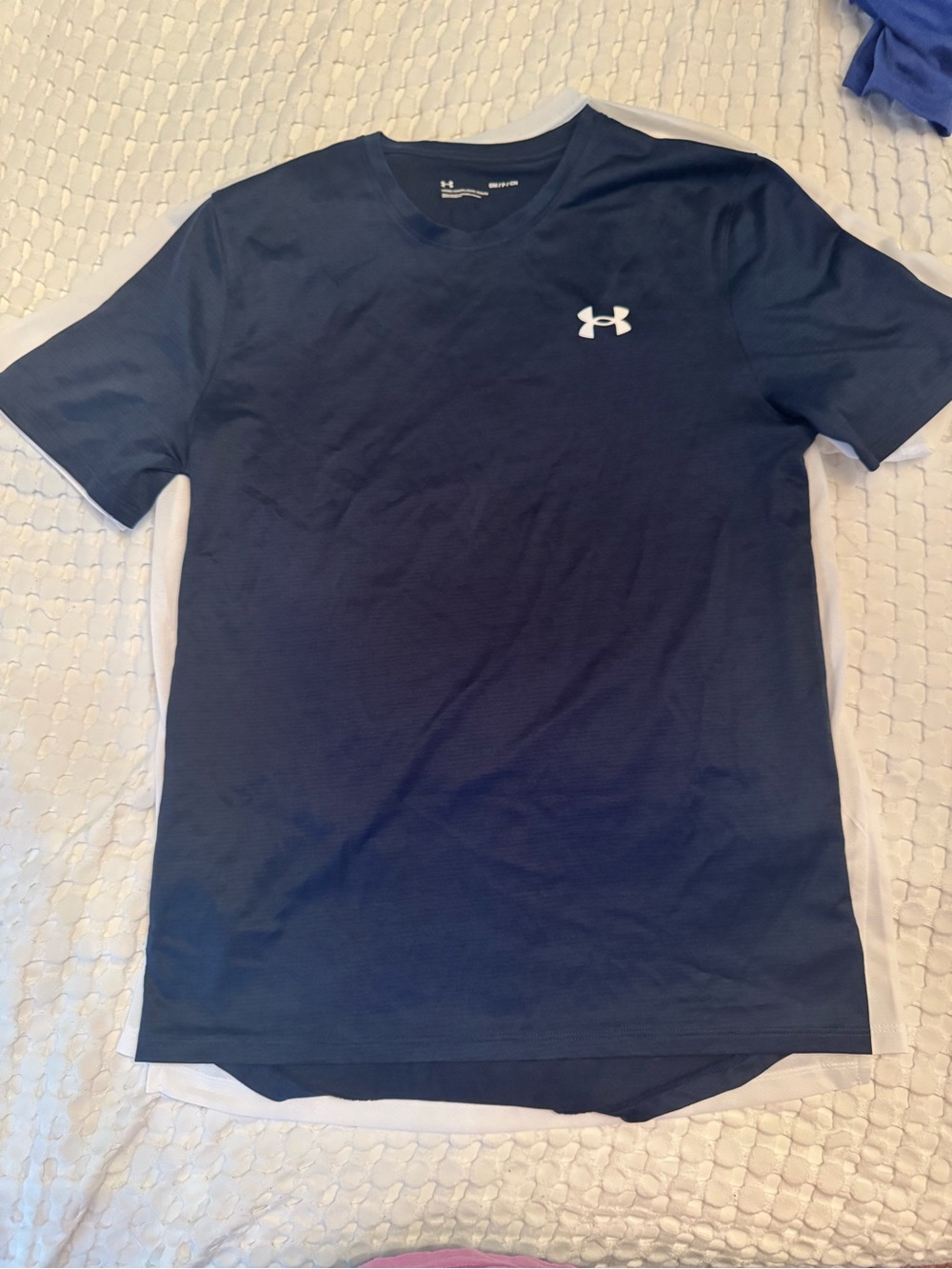 Under Armour Navy Short-Sleeve Athletic Tee